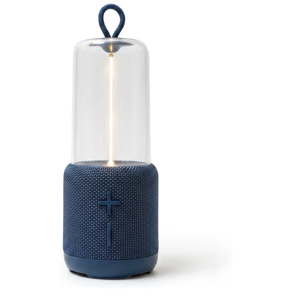 AUGE LIGHT Bluetooth Speaker Lamp Rechargeable Night Light Blue